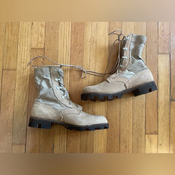 90s Vintage US Army Hot Weather Desert Boot  US Mens Size 6.5 - Picture 9 of 11